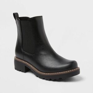 Universal Thread - Women’s Wide Width Celina Boots with Memory Foam I Black